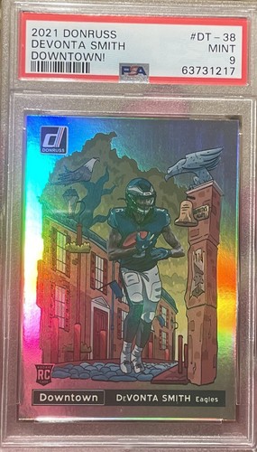 2021 Panini Donruss Downtown DT-38 Devonta Smith PSA 9 | eBay