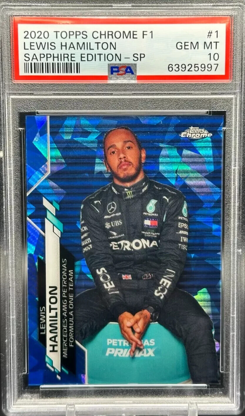 TOPPS CHROME F1 LEWIS HAMILTON ハミルトン SP PSA 10 LEWIS HAMILTON 2020 Topps Chrome Sapphire SP F1