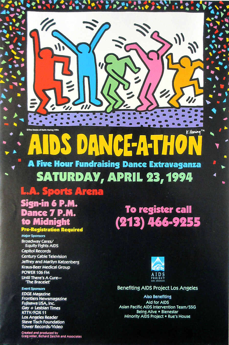 トップス Keith Haring AIDS DANCE-A-THON 1994 XL 94年 Keith Haring 