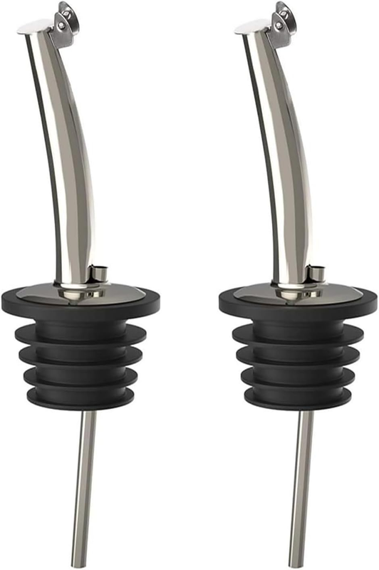 Oil Bottle Spout and Pourer with Flip Top Design and Drip-Free Pouring for Kitch