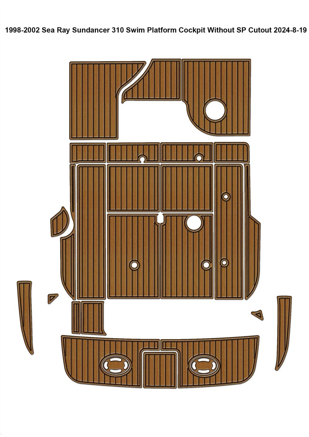 KDS フライメンター 2000 Sea Ray 310 sundancer Cockpit Swim Platform Boat EVA