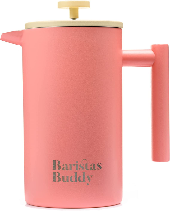 French Press Coffee Maker - Insulated, Stainless Steel Manual Coffee Makers for