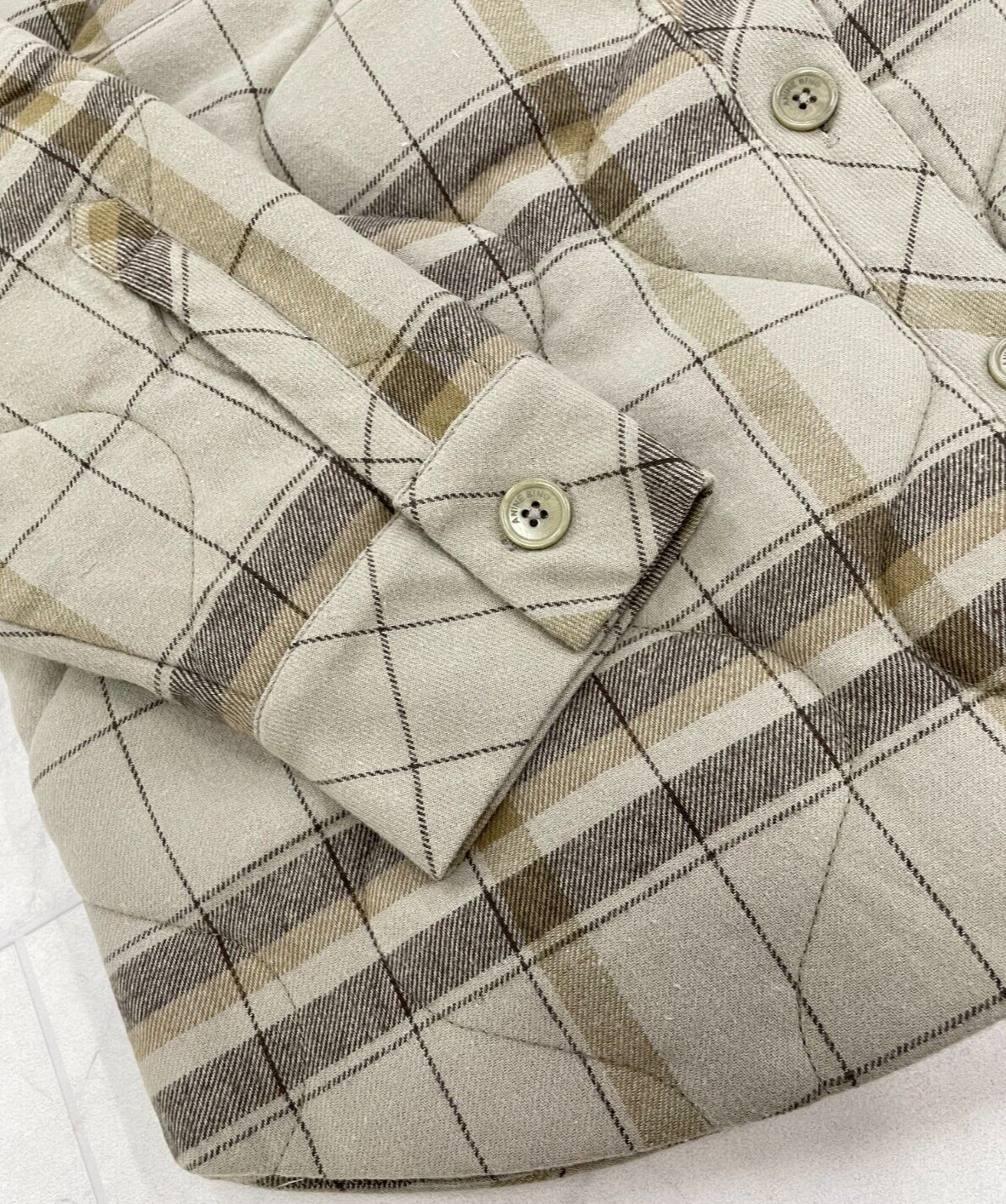 Pre-owned Anine Bing $439  Jacob Jacket In Khanki Plaid Size: Medium