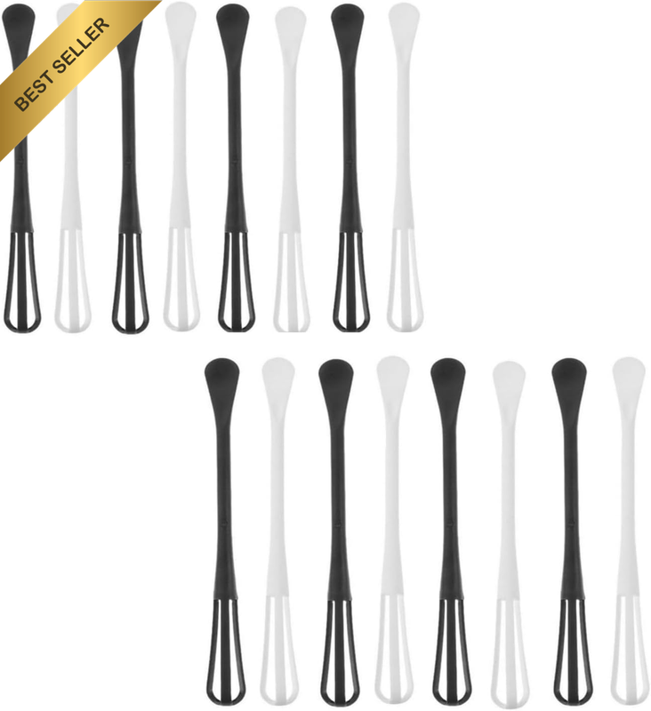 16Pcs Double Headed Mini Whisks, Multifunctional Easy Manual Egg Beater Tahini S
