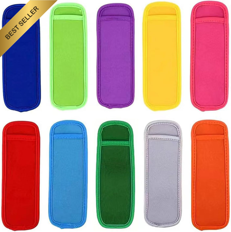 10 Pcs Reusable,Washable Ice Popsicle Holders Ice Popsicle Bags Freezer Ice Pop
