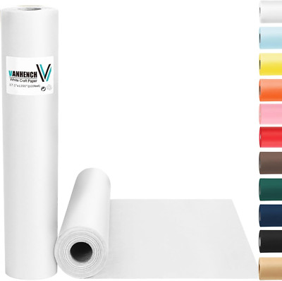White Wrapping Paper 17.5''X1200''(100') White Paper Easel Painting Drawing Paper 