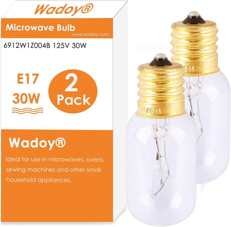 Wadoy Microwave Light Bulb Compatible with LG, Frigidaire, Kenmore Range Microwa