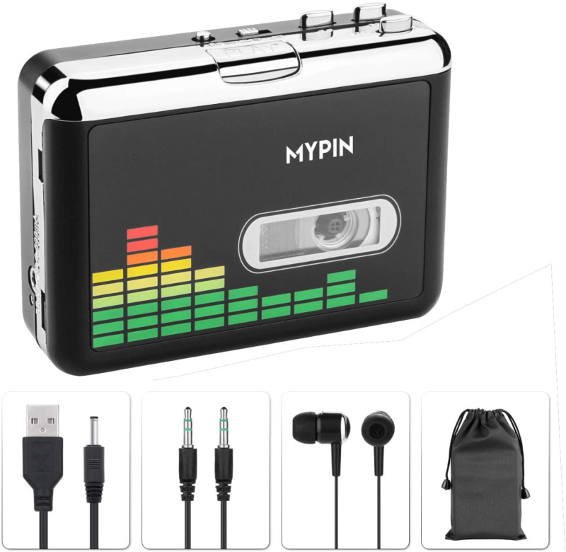 MYPIN USB Cassette to MP3 Converter, Portable Cassette Audio Player