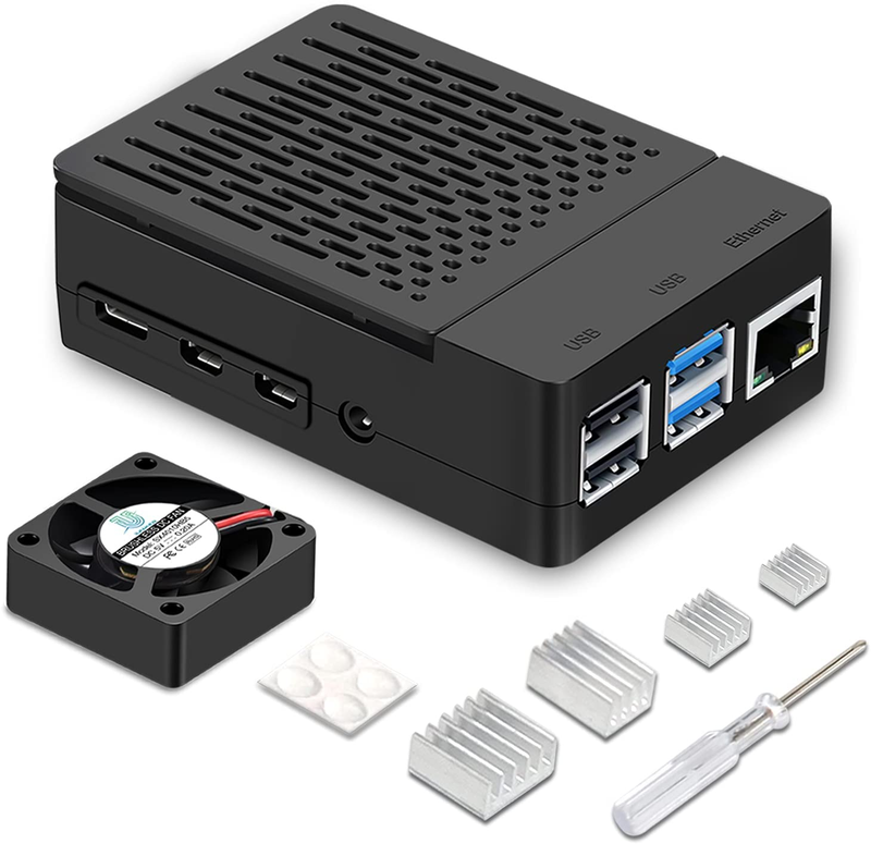 4 Case Iuniker Raspberry Pi 4 Fan Abs Case With Cooling Fan Raspb