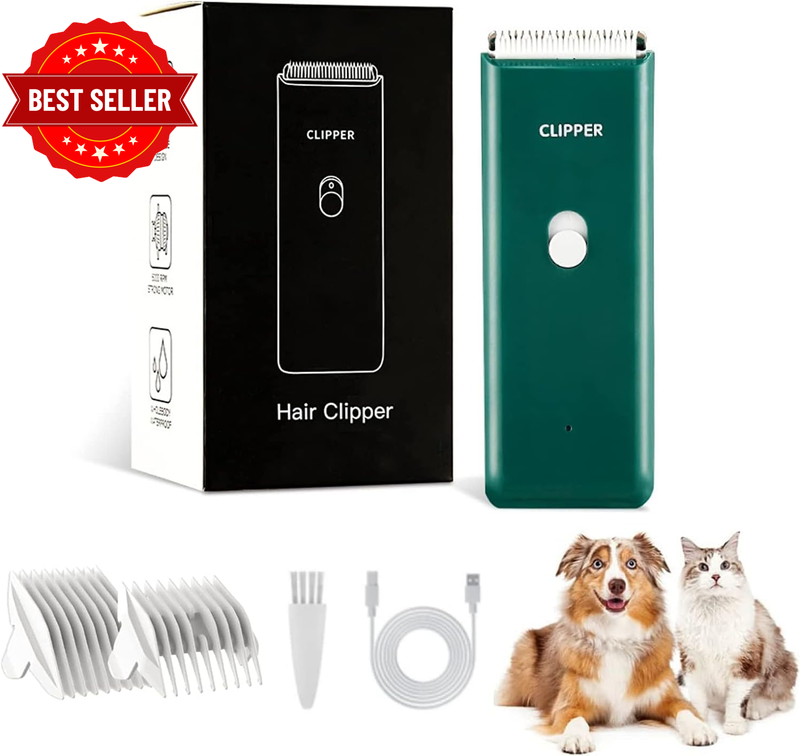 Dog Clippers for Grooming Thick Coat, Rechargeable Cat Clipper for Matted Fur, E