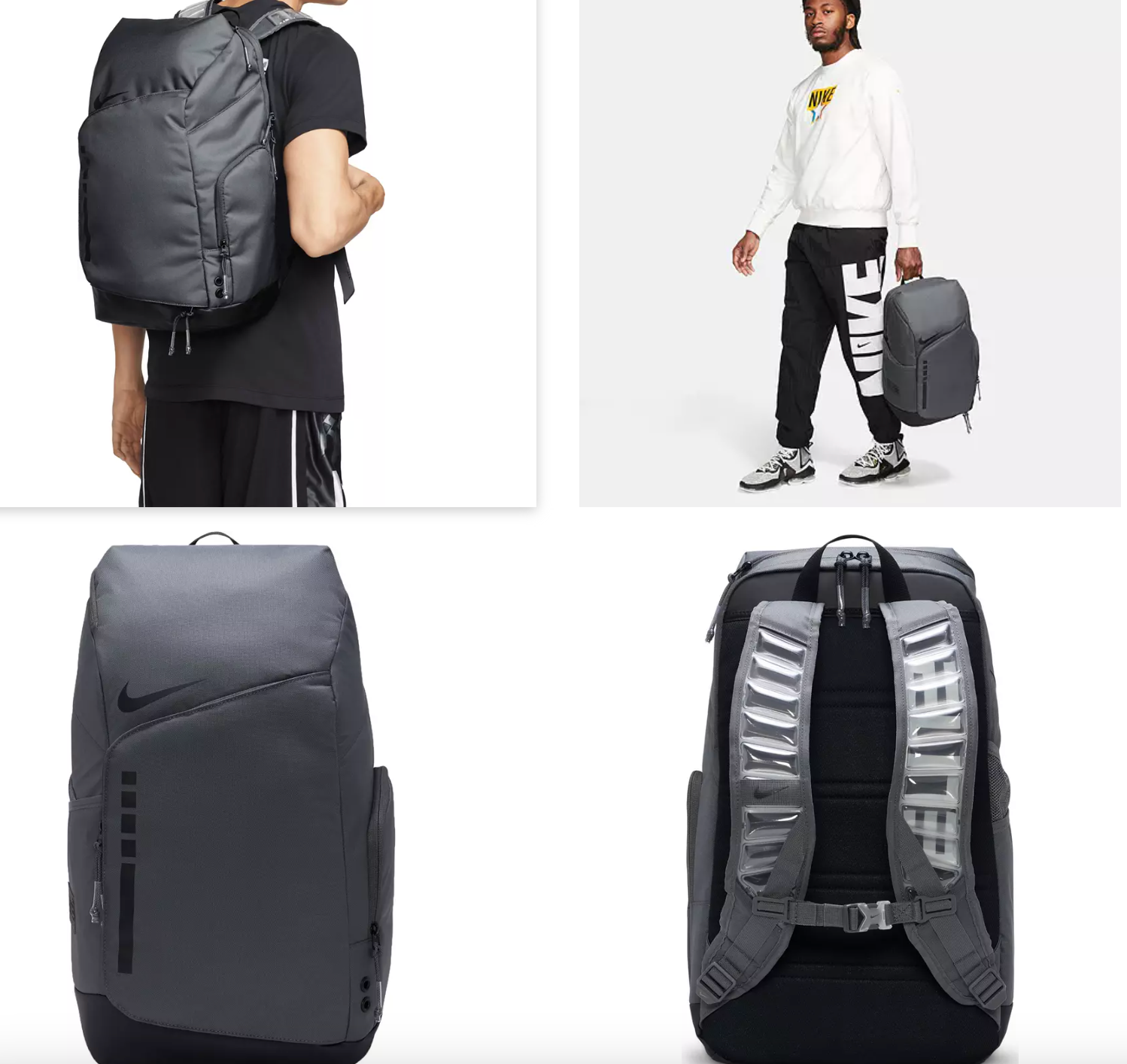 Nike Hoops Elite Gray Backpack 32L DX9786 Air Cushion Nike Hoops Elite Gray Backpack 32L DX9786 Air Cushion