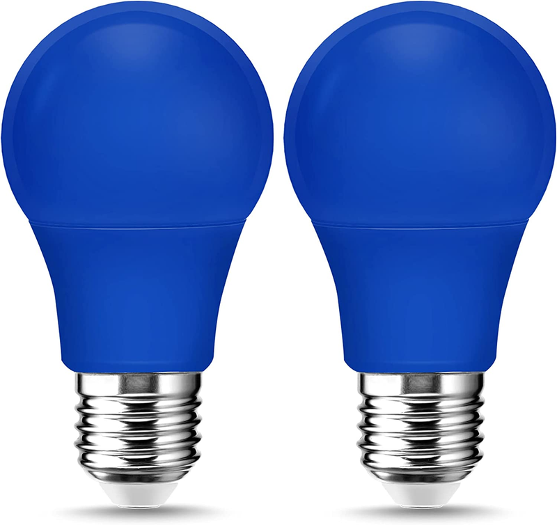 Evastary A19 LED Blue Light Bulb, 9Watt LED Blue Lights, E26 Base Bulb,  2 Pack
