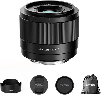 VILTROX 35mm F1.7 E-Mount Objektiv APS-C Autofokus Objektiv für Sony E-Mount
