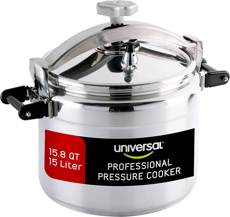 15.8 Quart / 15 Liter Professional Pressure Cooker, Sturdy, Heavy-Duty Aluminum