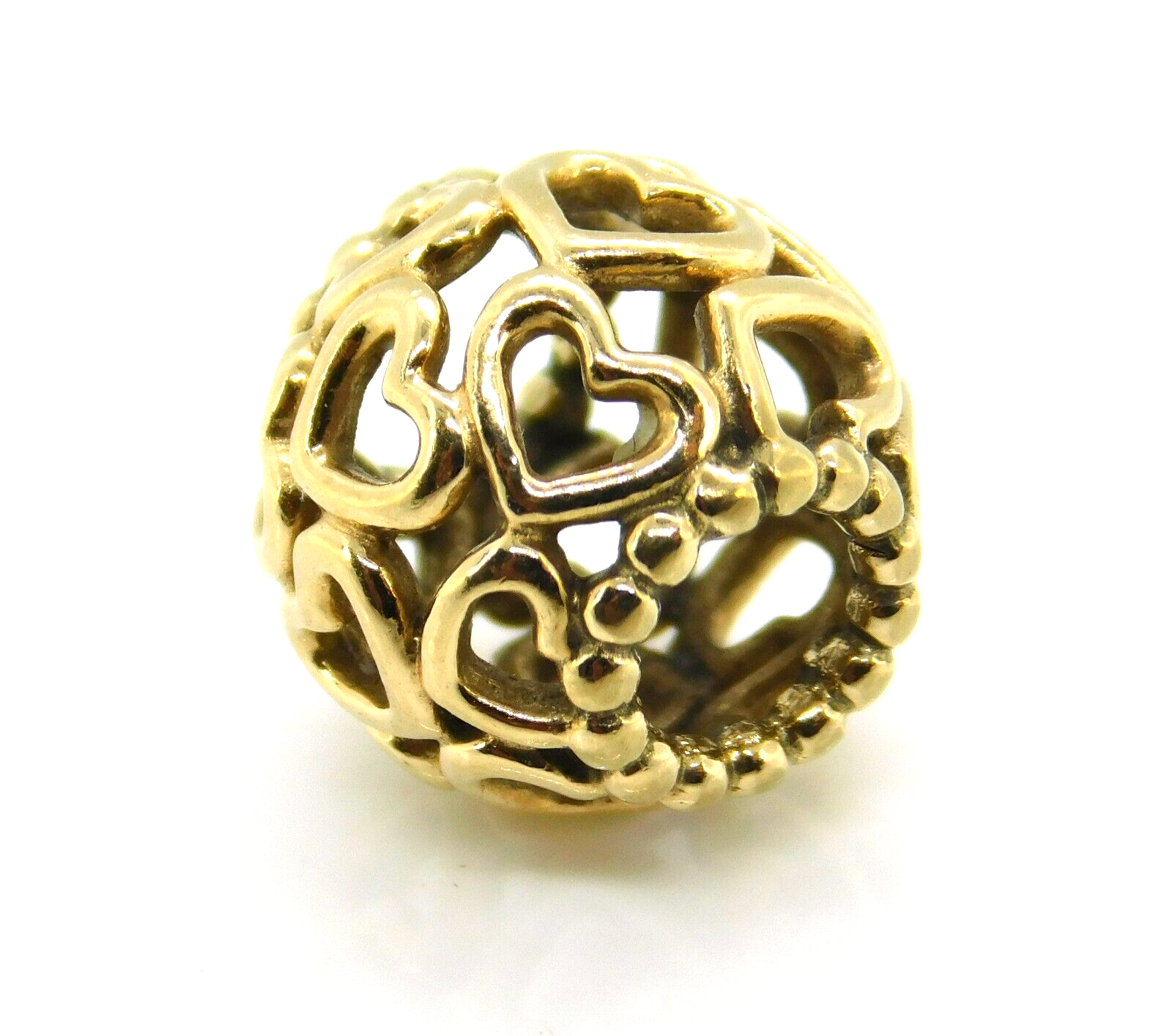PANDORA Loving 14金ゴールド SILVA Pandora Sterling Silver with 14K Gold Clasp Bracelet 8.5
