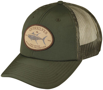 

Кепка Quiksilver Waterman Hook Minded Trucker — пыльная оливковая — новинка, Зеленый
