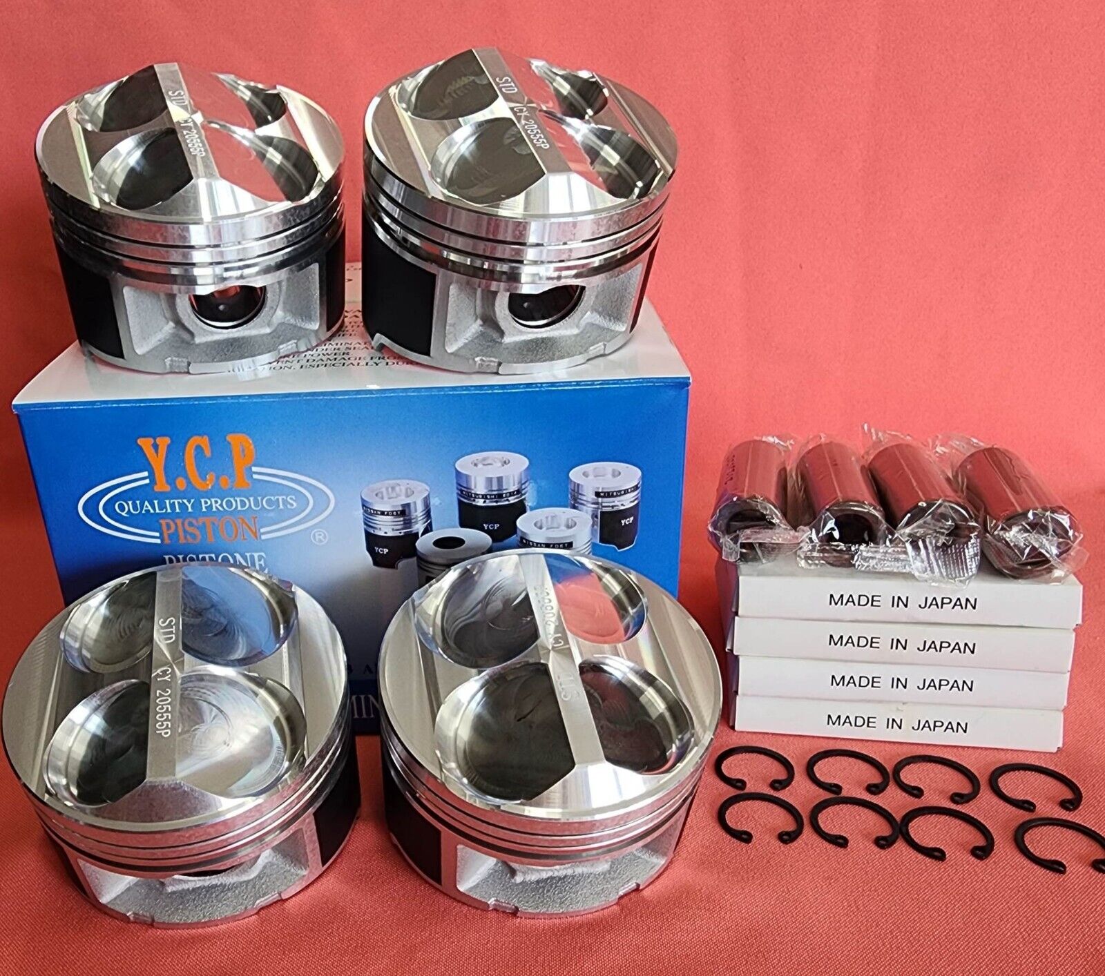 84mm High Compression YCP Pistons JAPAN Rings Honda Acura 84mm High Compression YCP Pistons JAPAN Rings Honda Acura