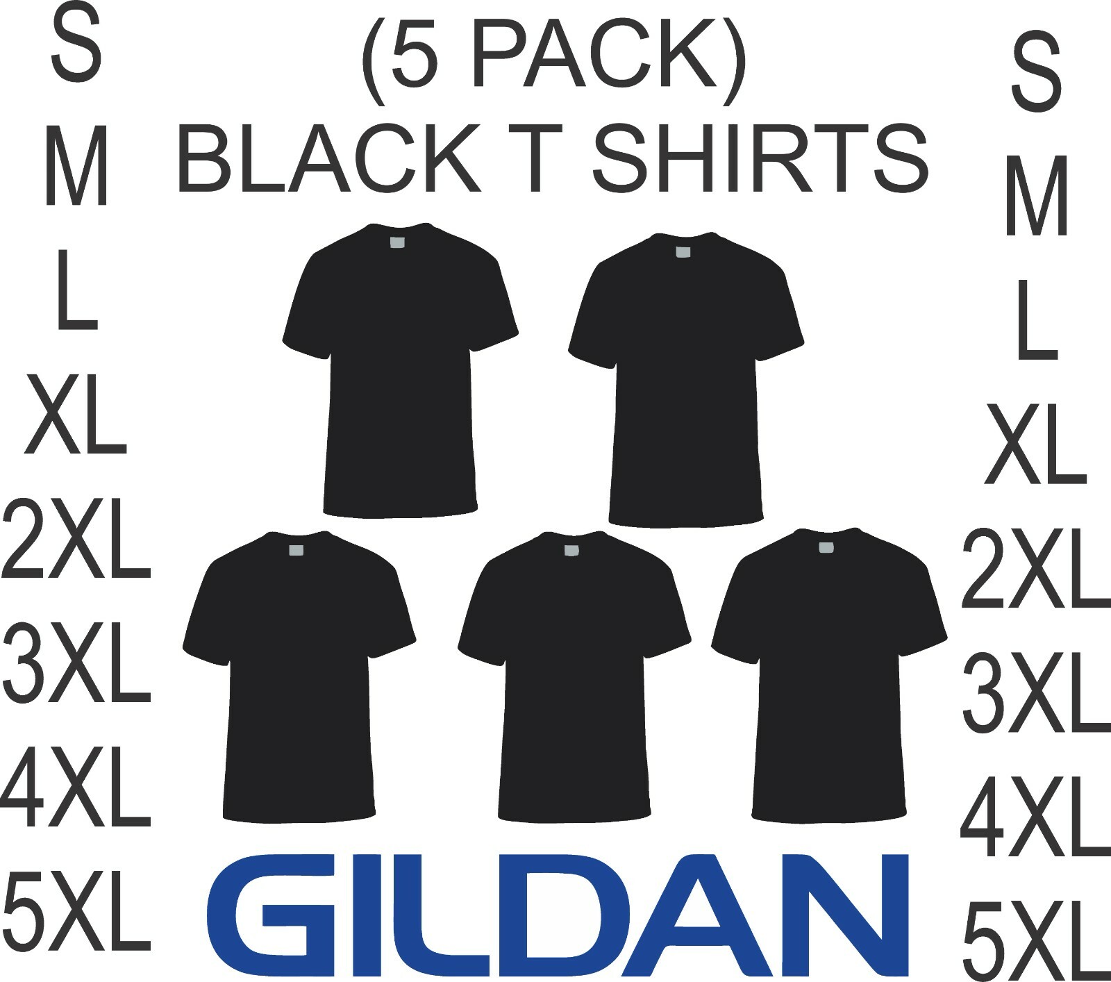 gildan 4xl t shirts