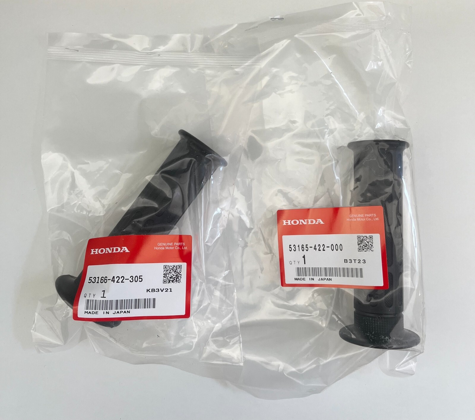 Genuine Honda right left Grips NOS oem cbx New 53166-422-305