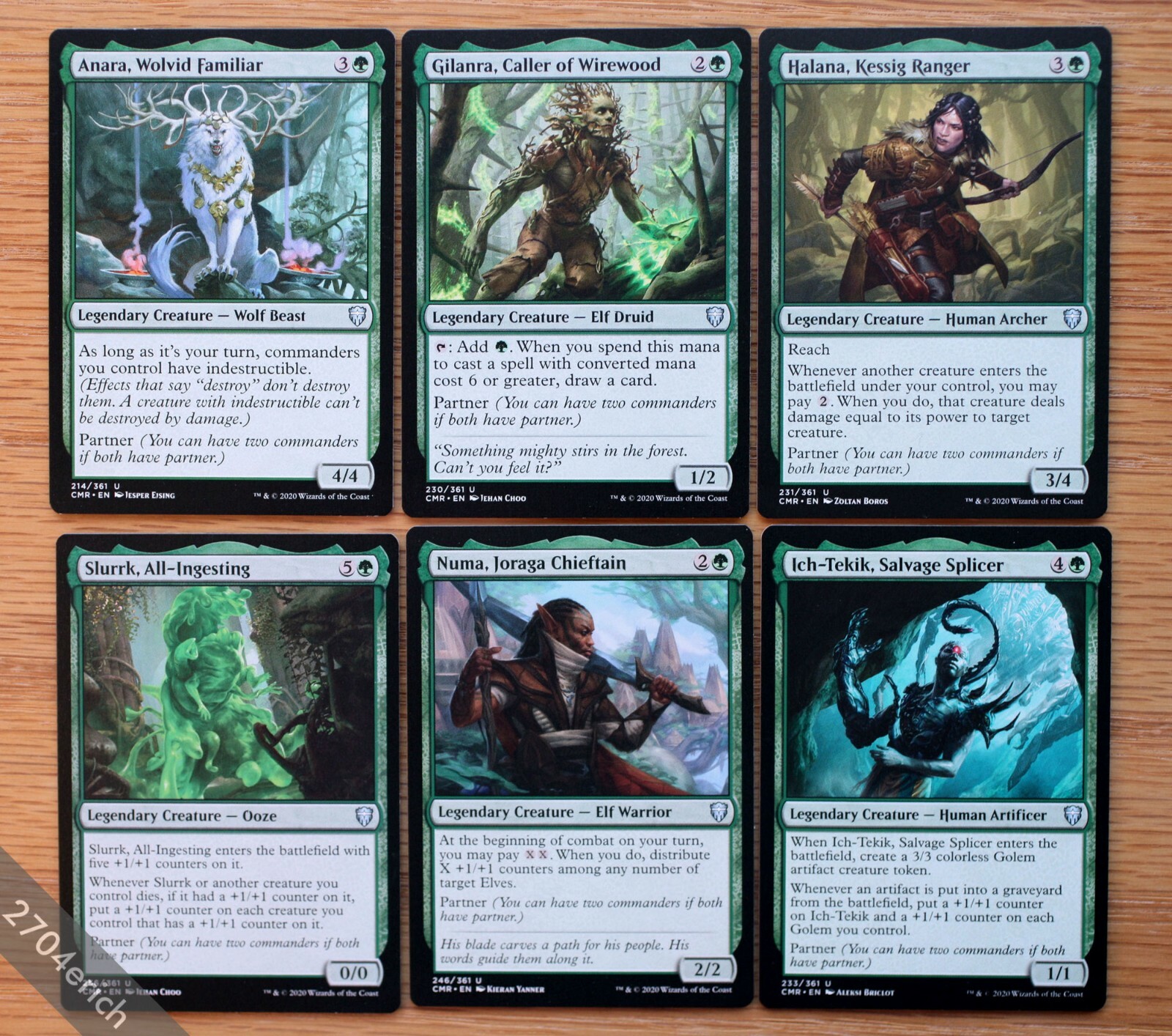 Set of 6 Commander Legends Green Partner Creatures *NM Set of 6 Commander Legends Green Partner Creatures *NM