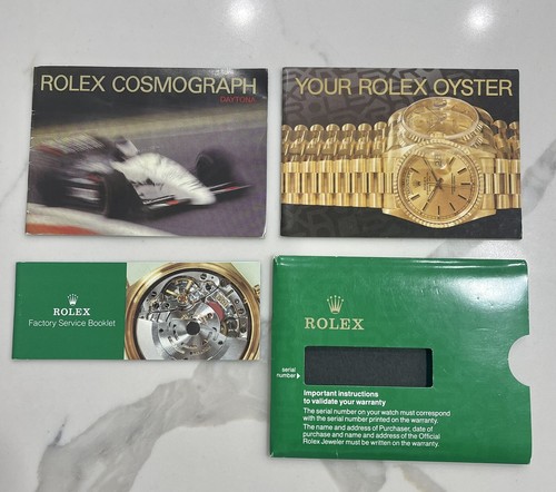 Authentic Rolex ZENITH Daytona Booklet Manual SET 16528
