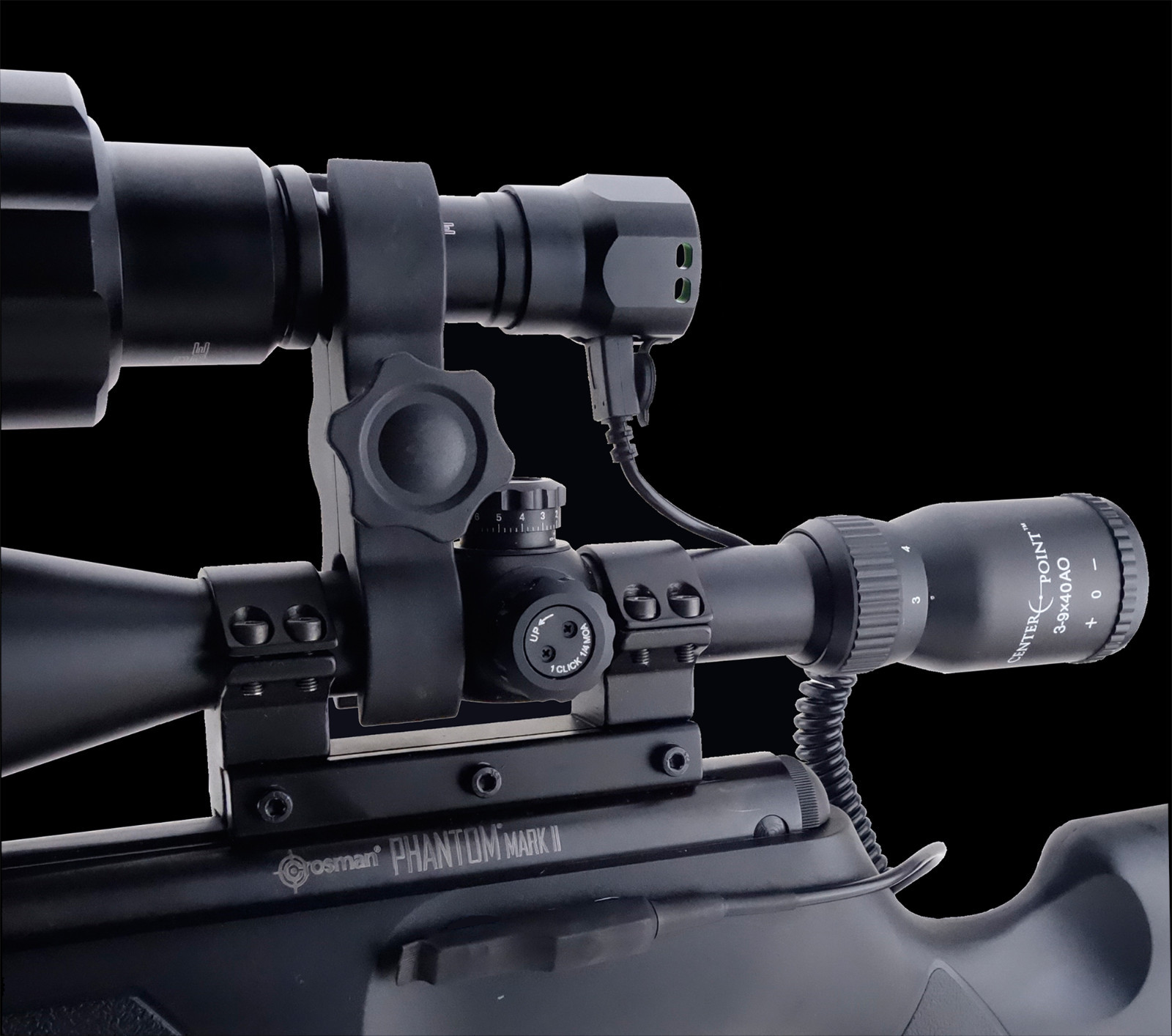 Opticfire® AG LED Scope mount gun light hunting lamp night vision NV IR