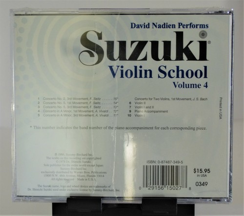 Suzuki Violin School Volume 4 - CD performed by Nadien