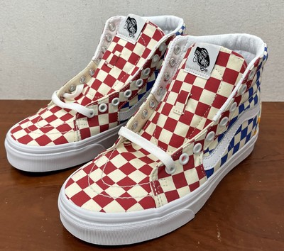 

Vans Sk8-Hi (шахматная доска) многоцветный/настоящий белый (VN0A38GEVLV) — 4,5, Multicolor, Vans Sk8-Hi