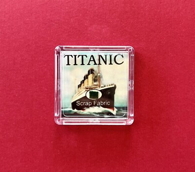 RMS Titanic Fabric, Authentic Artifact w/ COA. Real White Star Line WSL Relic