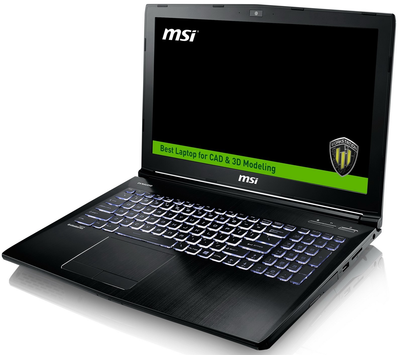 MSI WE62 15.6" FHD Core i7-7700HQ Quadro M2200/M1200 CAD&3D Modeling Workstation