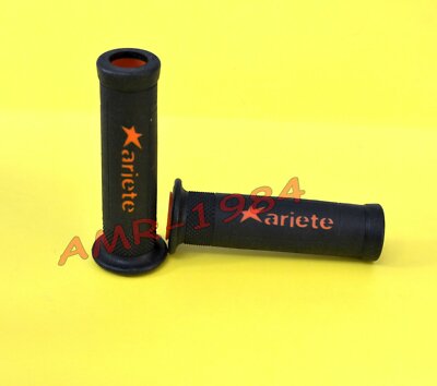 MANOPOLE ARIETE RACING ROAD GRIPS  NERO - ARANCIO  02642-ARN