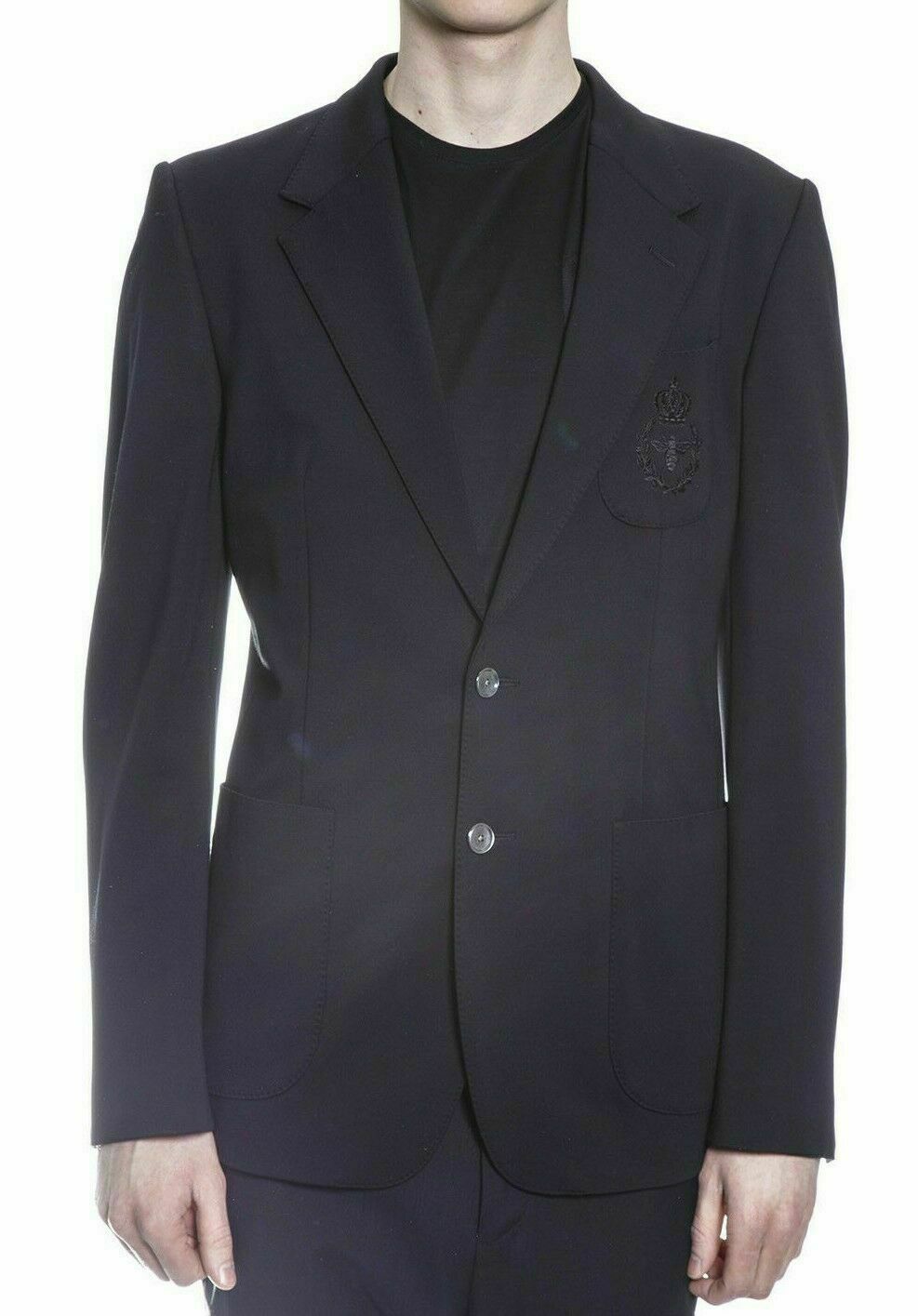 Dolce Gabbana G2JR6Z Italian Wool Blazer Jacket Mantel 48