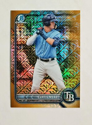 Curtis Mead 2022 Bowman Chrome #BCP-223 Prospect GOLD REFRACTOR 10/50 G2