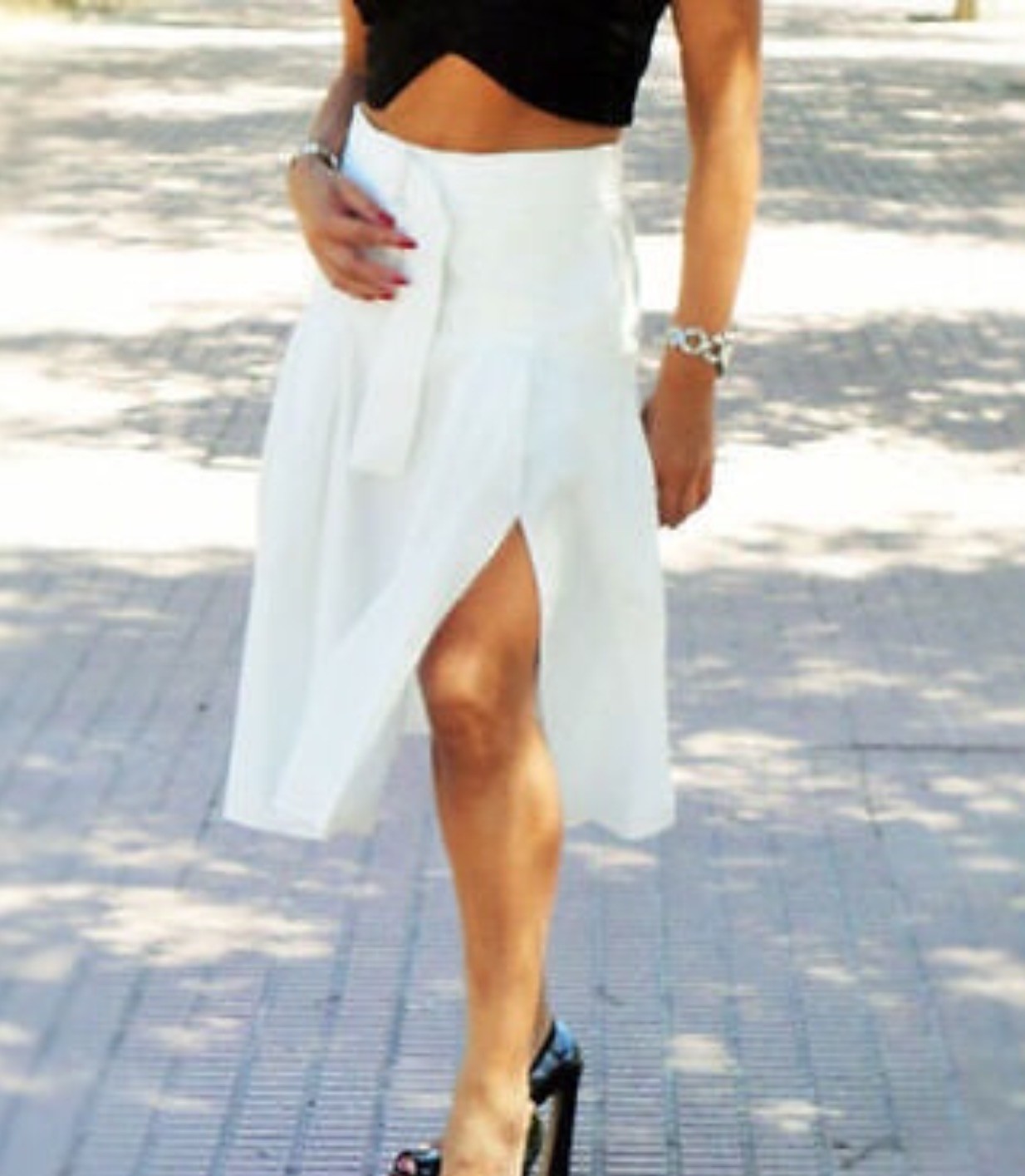ワンピース PAROSH Women Mid Skirts SUBURB D726024 802 233896 WHITE P.A.R.O.S.H. Godot Maxi Skirt | White | FARFETCH