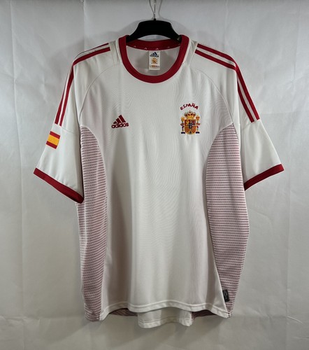 ウェア Spain away Euro 2004 Player Issue Shirts Spain España #20 Xavi Euro 2004 away shirt Adidas jersey