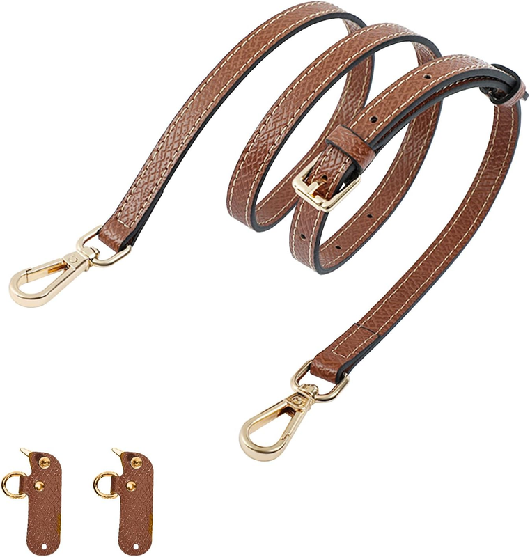 Premium Leather Strap Crossbody, Genuine Adjustable Replacement Shoulder Bag Str