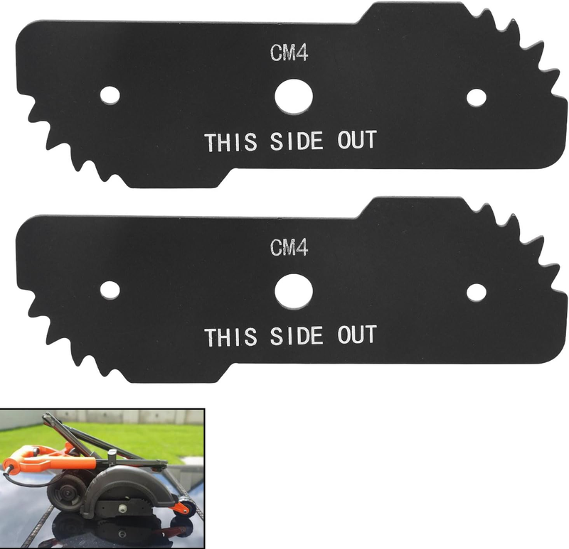 Edger Blade 2 Pack 7-3/4" X 2-3/4" 1/2" Hole for Black Decker Craftsman CMEED400