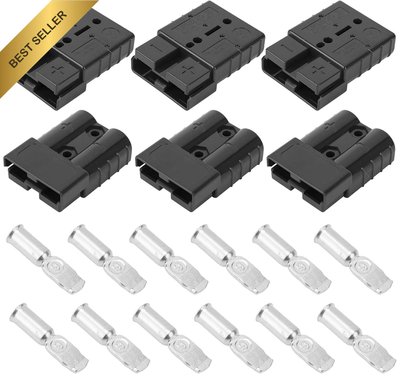 6Pcs Quick Connect/Disconnect Connector Kits, Includes 6 Jumper Cable Plug Conne