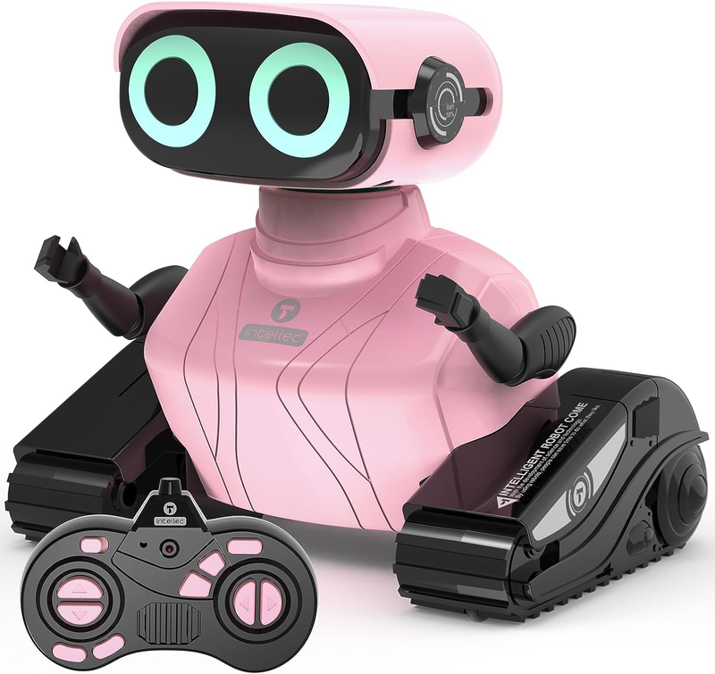 Robot Toys, Remote Control Robot Toy, RC Robots for Kids with LED Eyes, Flexible