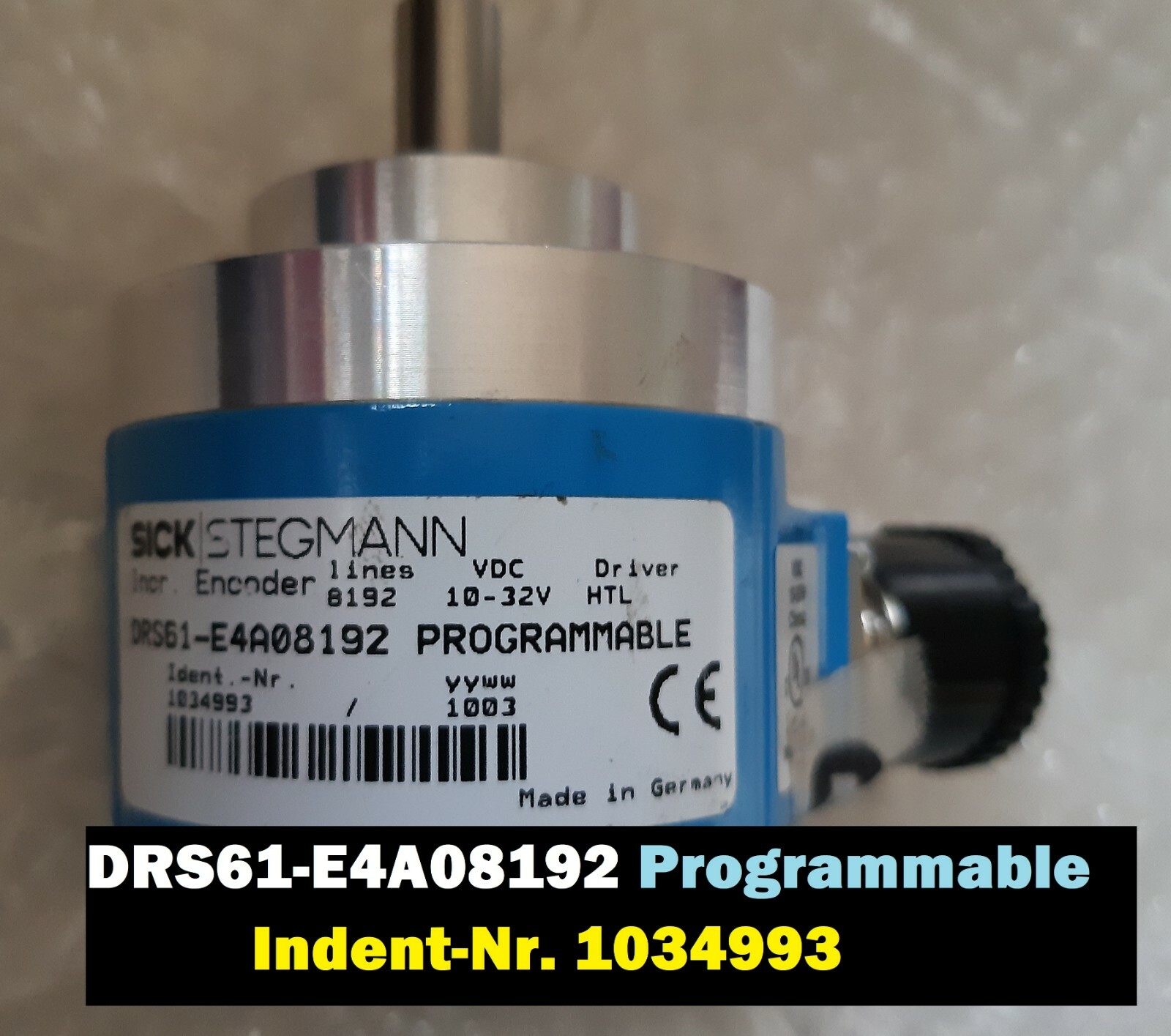 USERページ DRS61-E4A08192;1034993;103 4 993;Programmable HTL;DRS 61