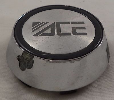 ACE Wheel Chrome / Silver Custom Wheel Center Cap Caps