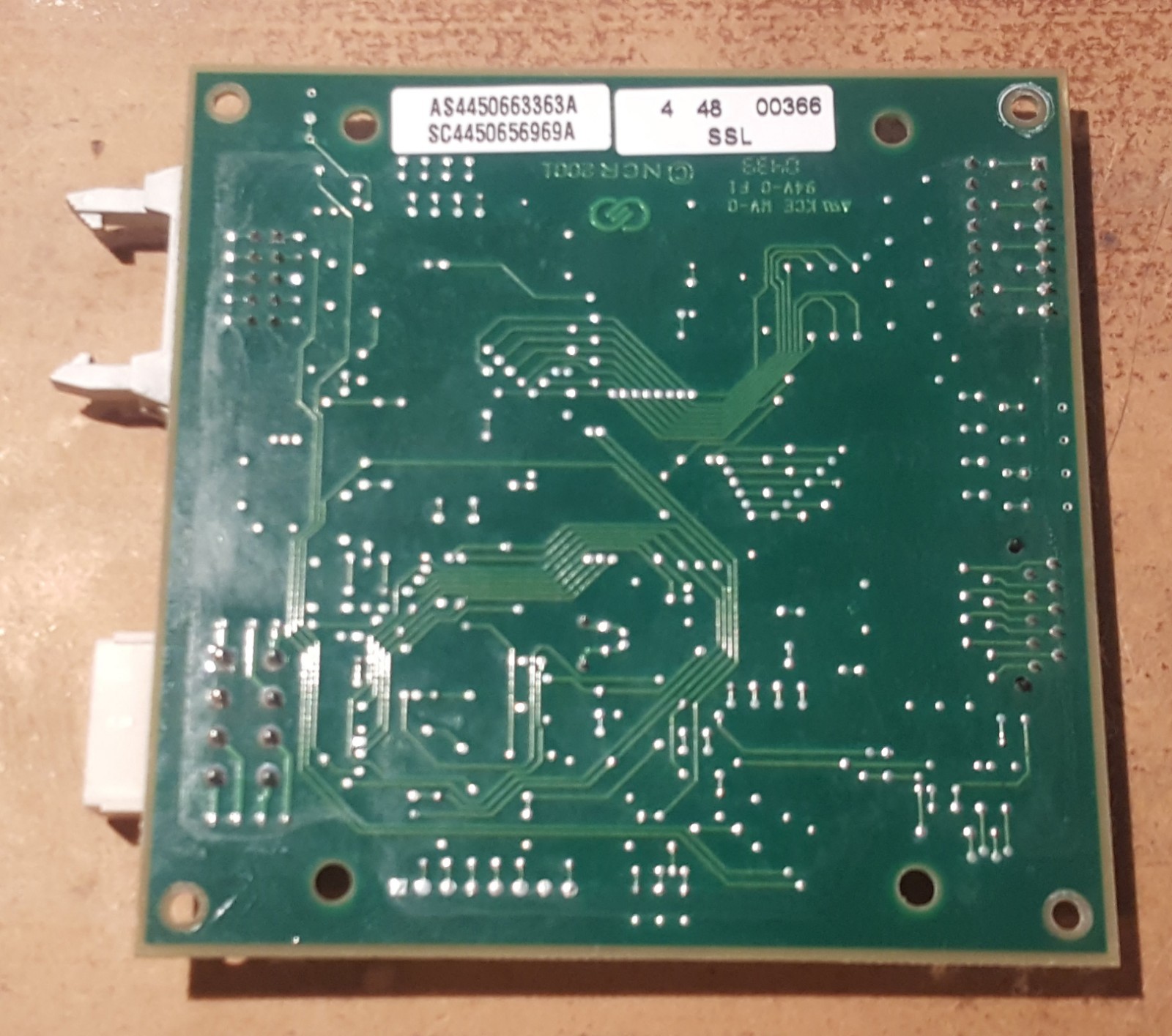 NCR 5890-5890E ATM SelfServ Enhanced Audio Control Board P/N: 445-0663363A