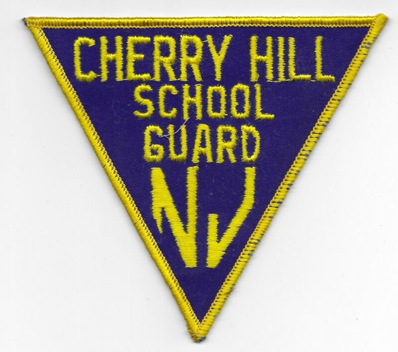 NJ Cherry Hill New Jersey School Guard Patch Sew On Free Shipping 5 x 4 1/2"