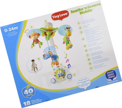 Tiny Love Soothe 'n Groove Mobile, Blue 0-24 months