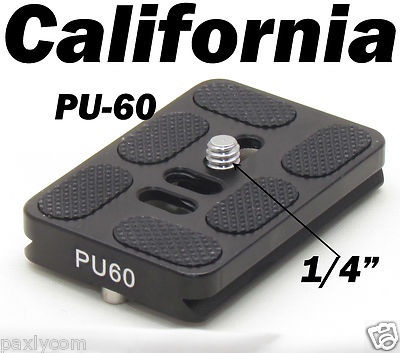 PU-60 Quick Release Plate Tripod Ballhead Arca Swiss PU60 Ball Head QR Slide in