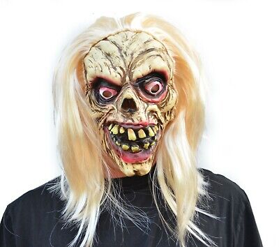 Scary Halloween Zombie Mask Walking Dead Decaying Skeleton Witch Party Mask