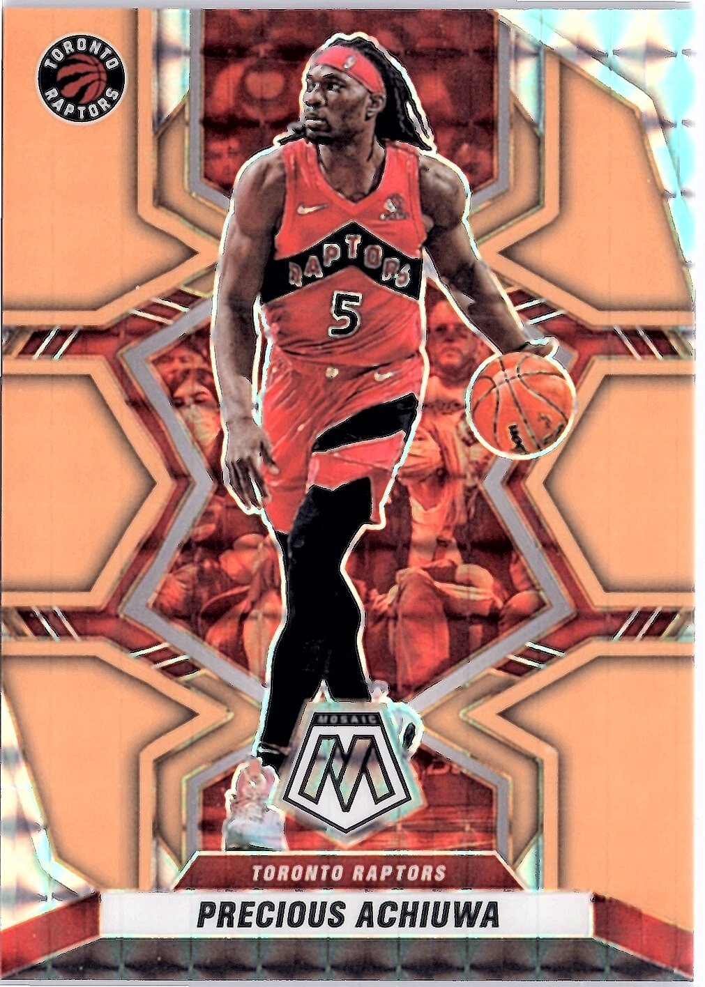 2021-22 Panini Mosaic - Orange Fluorescent Mosaic #123
