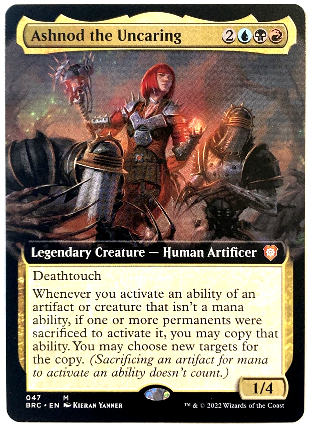 MTG Ashnod the Uncaring *EXTENDED ART* The Brothers' War
