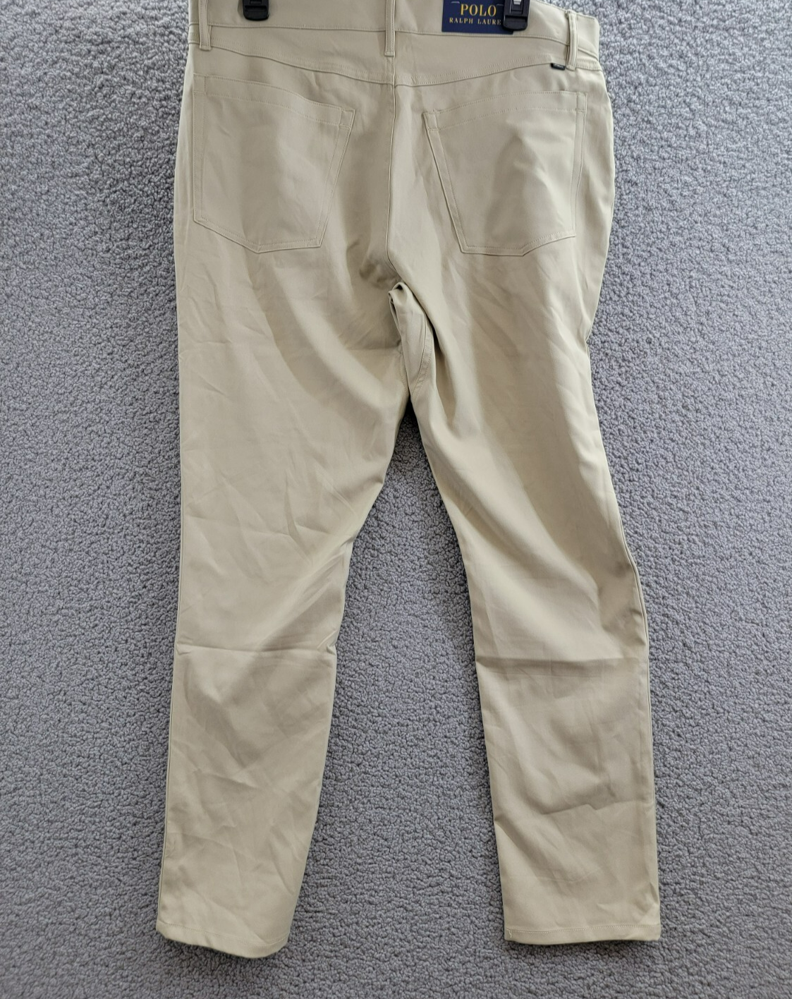 Polo Ralph Lauren Slim-Fit Performance Chino Pants Men's 34/30 Khaki Button Zip - Picture 12 of 18