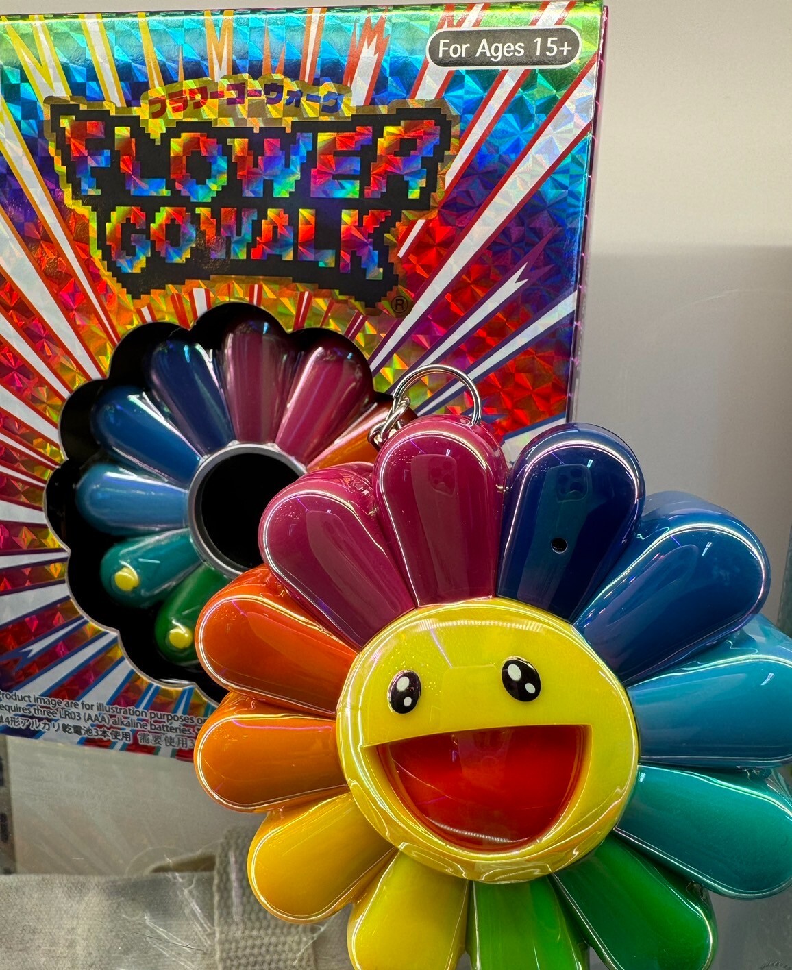 Takashi Murakami FLOWER GO WALK COLOR Aurora Rainbow with Takashi Murakami FLOWER GO WALK COLOR Aurora Rainbow with